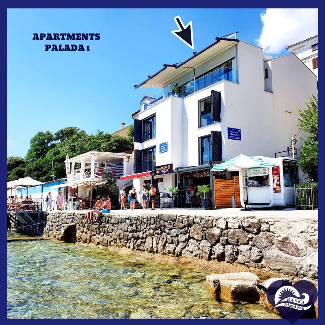 Apartments Palada 1 Baška Eksteriør billede